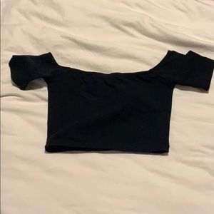 American Apparel black crop top